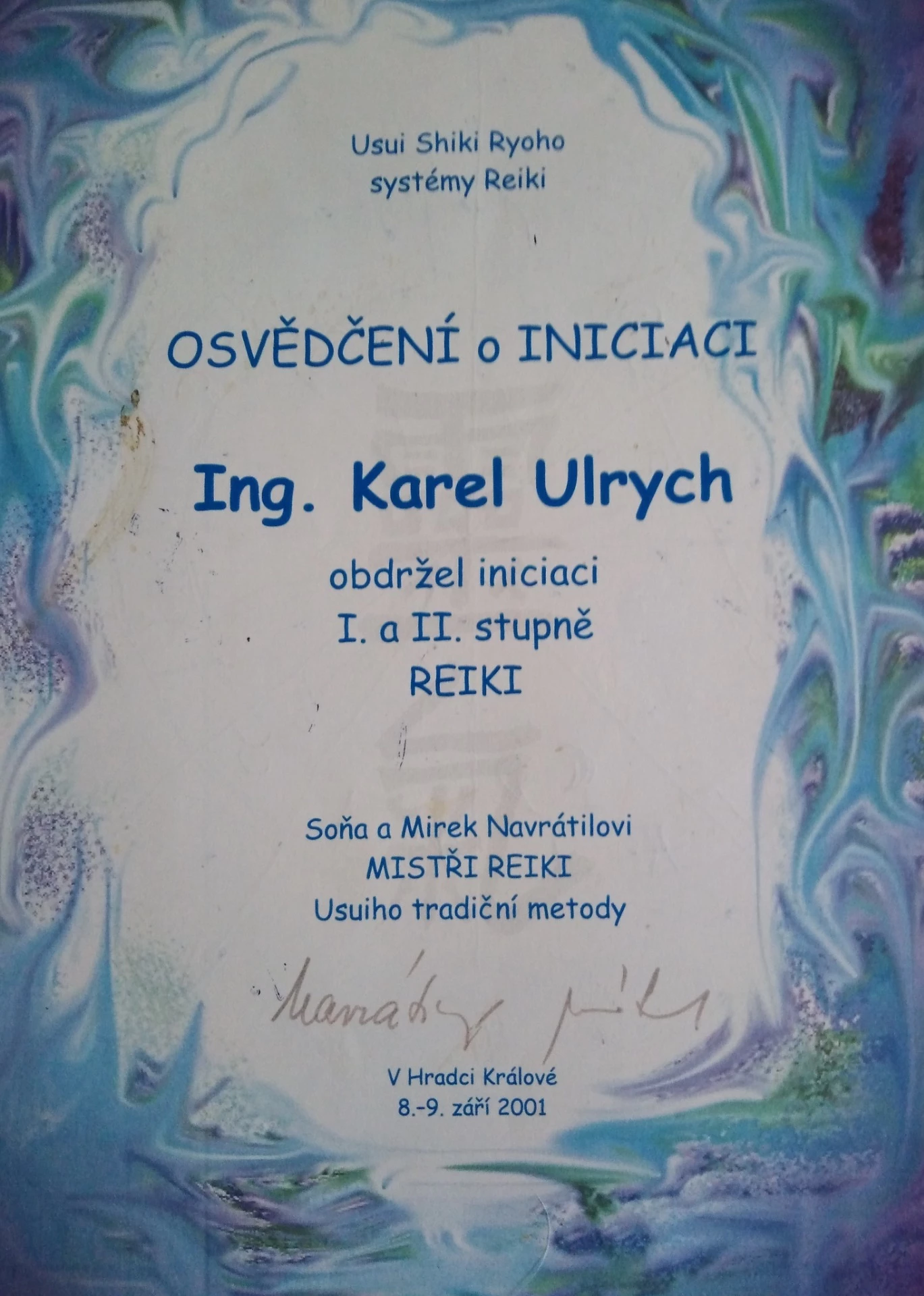 Reiki I. a II.stupně