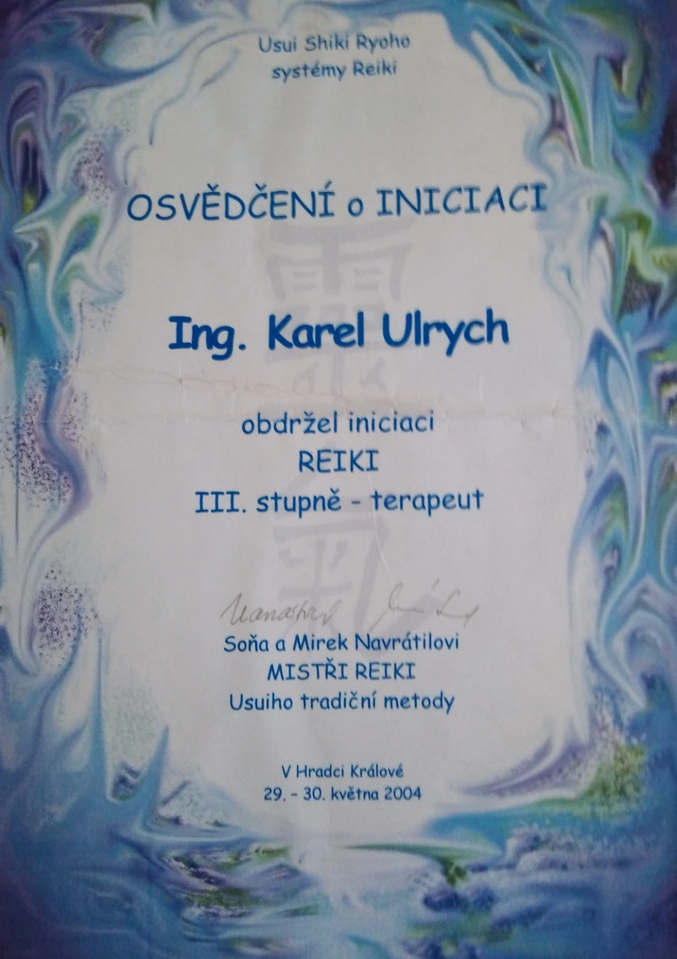 Reiki III. stupeň